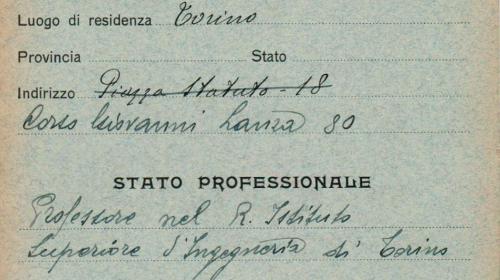 Tessera d'iscrizione all'Associazione